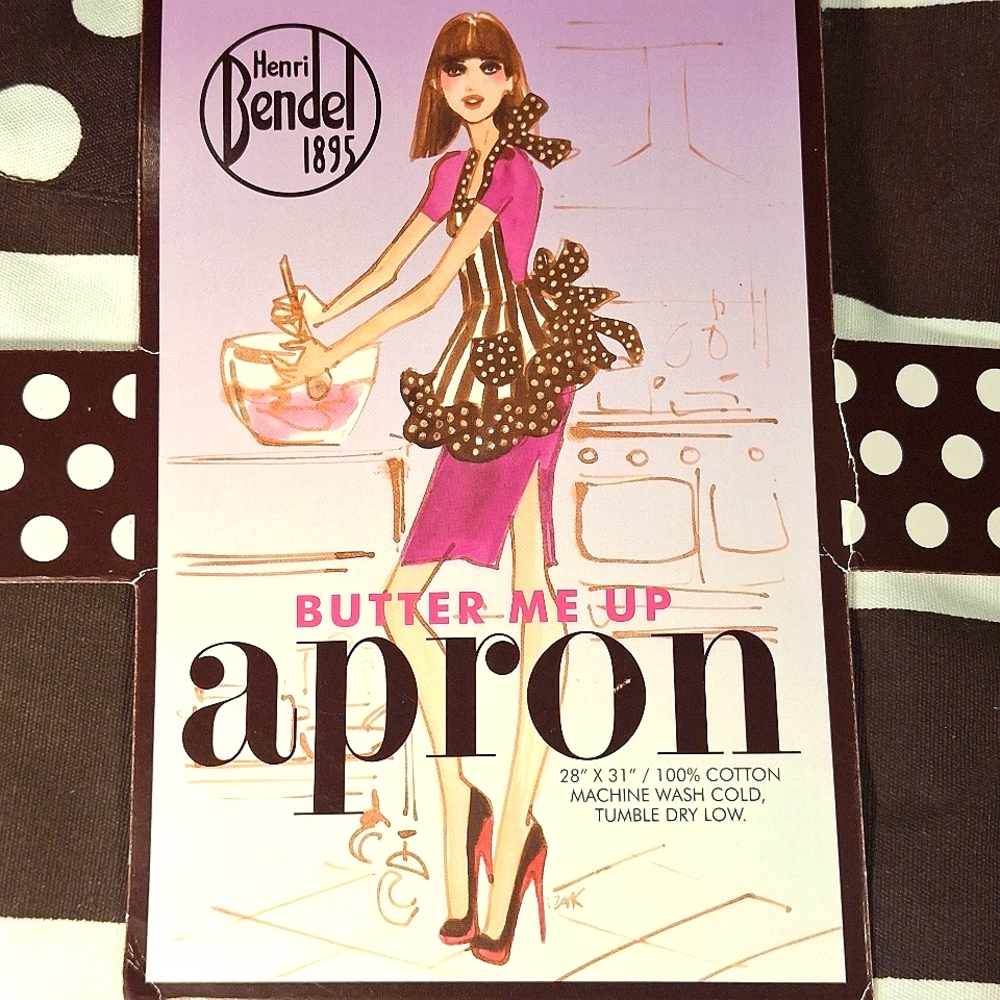 Rare Henri Bendel Butter Me Up Apron